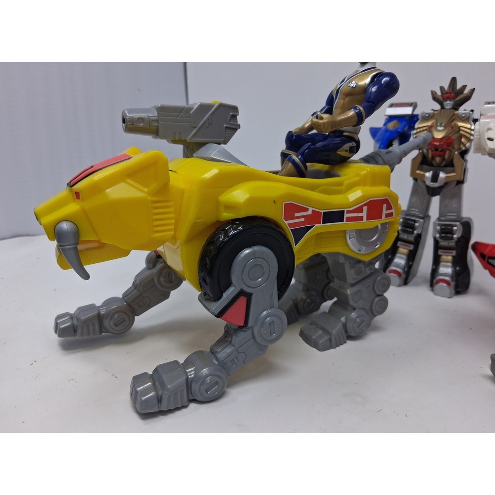 Power Rangers Lot Gold Samurai Ranger Wild Force Megazord Zord Figures - Picture 13 of 16